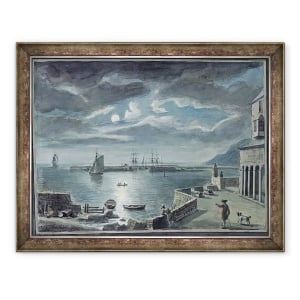 Tablou inramat - Copplestone Warre Bamfylde - Portul si Cobb, Lyme Regis, Dorset, 60 x 80 cm