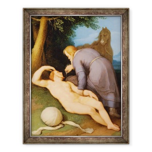 Tablou inramat - Cornelis Cornelisz van Haarlem - The Good Samaritan, 60 x 80 cm