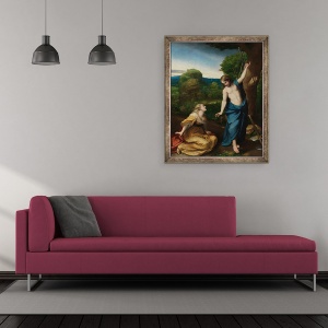 Tablou inramat - Correggio - Noli ma Tangere, 70 x 85 cm - Img 2