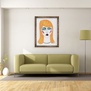 Tablou inramat - Daisy de Villeneuve - Blonde Girl, 60 x 80 cm - Img 2
