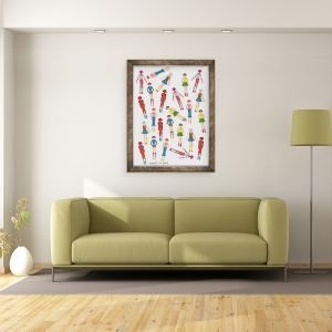 Tablou inramat - Daisy de Villeneuve - Figuri, 70 x 90 cm - Img 2
