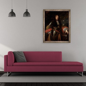 Tablou inramat - Daniel Jerzy Schultz - John II Casimir, 50 x 60 cm - Img 2