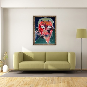 Tablou inramat - David Studwell - conversatie, 70 x 90 cm - Img 2