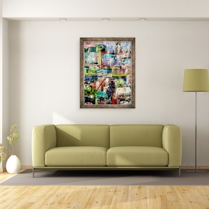 Tablou inramat - David Studwell - Metropolis II, 70 x 90 cm - Img 2