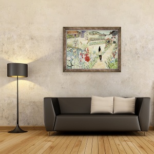 Tablou inramat - Deborah Eve Alastra - Nita in Giverny, 60 x 80 cm - Img 2