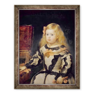 Tablou inramat - Diego Rodriguez de Silva y Velazquez - Portretul Infantei Maria Marguerita 1651-73 1654, 70 x 90 cm