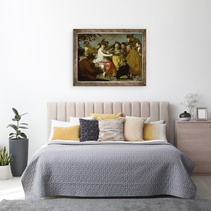 Tablou inramat - Diego Rodriguez de Silva y Velazquez - Triumful lui Bacchus, 70 x 90 cm - Img 3