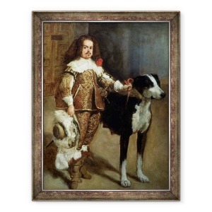 Tablou inramat - Diego Rodriguez de Silva y Velazquez - Un bufon uneori si incorect numit Antonio Englezul, 70 x 90 cm