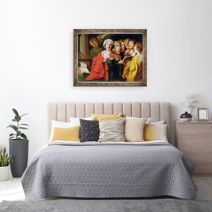 Tablou inramat - Domenichino - Sfanta Cecilia cu un cor, 70 x 90 cm - Img 3