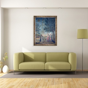 Tablou inramat - Dubois - Juramantul Regelui, Reginei, Natiunii si Garzii Nationale la Festivalul Federatiei, 60 x 80 cm - Img 2