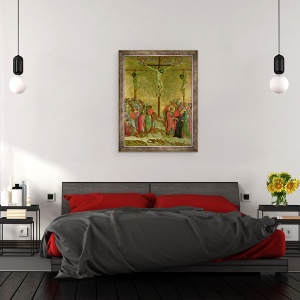 Tablou inramat - Duccio di Buoninsegna - Crucifixion, 70 x 90 cm - Img 3