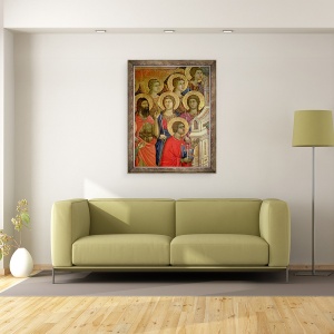 Tablou inramat - Duccio di Buoninsegna - Maesta, Detaliile Sfintilor, inclusiv Sfantul Ioan Botezatorul, 60 x 80 cm - Img 2