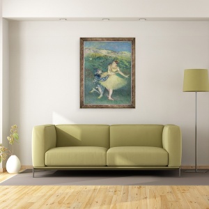 Tablou inramat - Edgar Degas - Arlechin si columbian, 60 x 80 cm - Img 2
