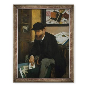 Tablou inramat - Edgar Degas - Colectorul de printuri, 60 x 80 cm