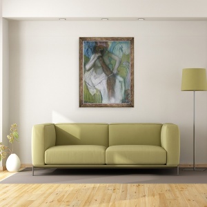 Tablou inramat - Edgar Degas - Femeie pieptanandu-si parul, 60 x 80 cm - Img 2