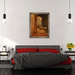 Tablou inramat - Edgar Degas - O cersetor roman, 70 x 90 cm - Img 3
