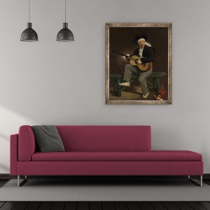 Tablou inramat - Edouard Manet - Cantareata spaniola, 70 x 85 cm - Img 2