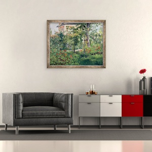Tablou inramat - Edouard Manet - Gradina de la Bellevue, 50 x 60 cm - Img 2