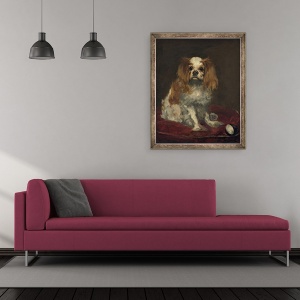 Tablou inramat - Edouard Manet - Un rege Charles Spaniel, 50 x 60 cm - Img 2