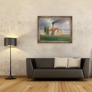 Tablou inramat - Eduard Gartner - Fabrica de Ceramica apartinand Ernst March, Sophienstrasse, Charlottenburg, Berlin, 60 x 80 cm - Img 2