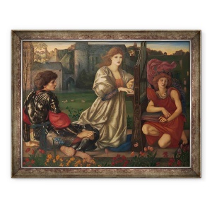 Tablou inramat - Edward Coley Burne-Jones - Cantecul de dragoste, 60 x 80 cm