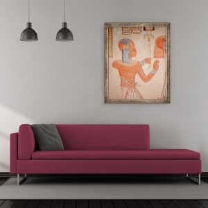 Tablou inramat - Egyptian 20th Dynasty - Portretul printului mort, din mormantul lui Amen-Her-Khepsef, 50 x 60 cm - Img 2