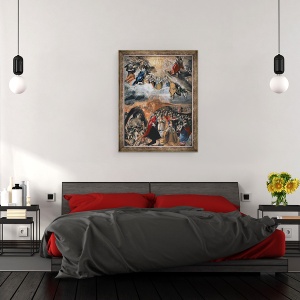 Tablou inramat - El Greco - Adorarea Numelui lui Isus, 70 x 90 cm - Img 3