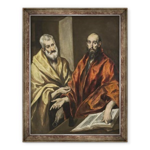 Tablou inramat - El Greco - Sfantul Petru si Sfantul Pavel, 70 x 90 cm