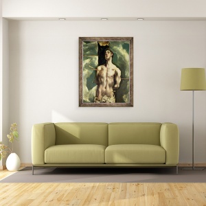 Tablou inramat - El Greco - St. Sebastian, 60 x 80 cm - Img 2