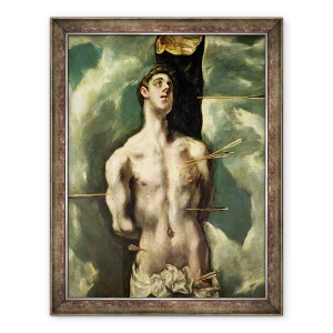 Tablou inramat - El Greco - St. Sebastian, 70 x 90 cm