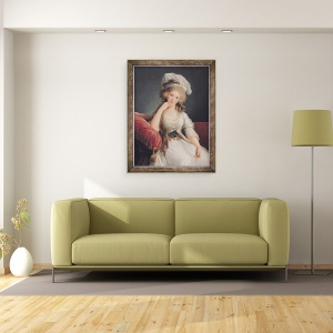Tablou inramat - Elisabeth Louise Vigee-Lebrun - Louise-Marie Adelaide, 60 x 80 cm - Img 2