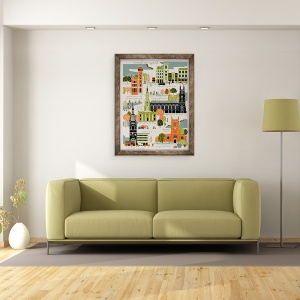 Tablou inramat - Eliza Southwood - Portocale si Lamai, 60 x 80 cm - Img 2