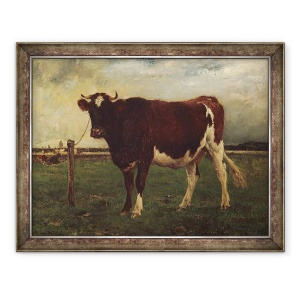 Tablou inramat - Emile van Marcke de Lummen - Studiul unei vaci, 60 x 80 cm