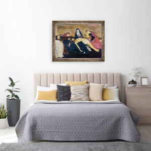 Tablou inramat - Enguerrand Quarton - Avignon Pieta, 70 x 90 cm - Img 3