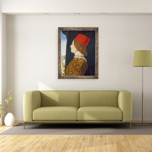 Tablou inramat - Ercole de Roberti - Giovanni II Bentivoglio, 60 x 80 cm - Img 2