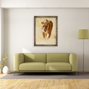 Tablou inramat - Eric Meyer - Huntress, Etosha, 60 x 80 cm - Img 2