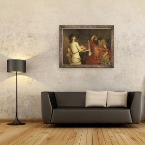 Tablou inramat - Ernst Josephson - David si Saul, 70 x 90 cm - Img 2