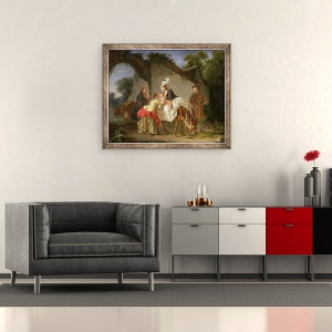 Tablou inramat - Etienne Aubry - Ramas bun de la infirmiera, 50 x 60 cm - Img 2
