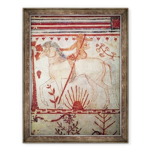 Tablou inramat - Etruscan - Ambuscada printului troian Troilus de Ahile, 60 x 80 cm