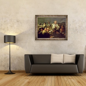 Tablou inramat - Eugenio Lucas Velazquez - Revolutia, 60 x 80 cm - Img 2
