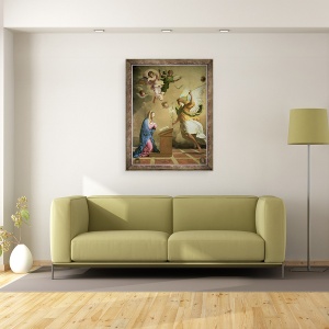 Tablou inramat - Eustache Le Sueur - Buna Vestire, 60 x 80 cm - Img 2
