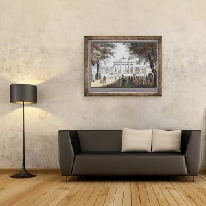 Tablou inramat - F.A. Calau - Poarta Brandenburg, 60 x 80 cm - Img 2