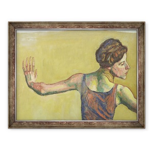 Tablou inramat - Ferdinand Hodler - Femme Joyeuse detaliu ulei pe panza, 60 x 80 cm