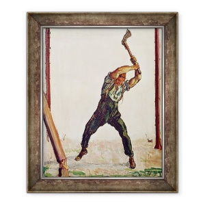 Tablou inramat - Ferdinand Hodler - Woodman, 70 x 85 cm