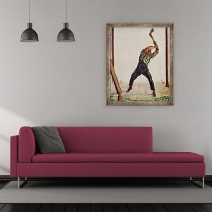 Tablou inramat - Ferdinand Hodler - Woodman, 70 x 85 cm - Img 2