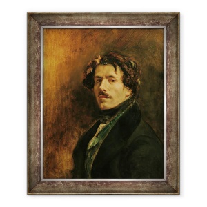 Tablou inramat - Ferdinand Victor Eugene Delacroix - Autoportret II, 50 x 60 cm