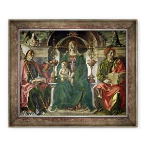 Tablou inramat - Francesco del Cossa - Fecioara si Sfintii, 70 x 85 cm