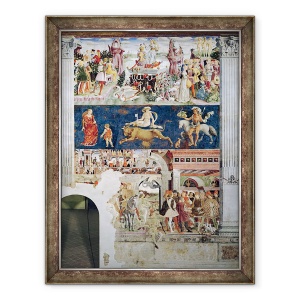 Tablou inramat - Francesco del Cossa - Triumful lui Venus, Aprilie din Camera Lunilor, 70 x 90 cm