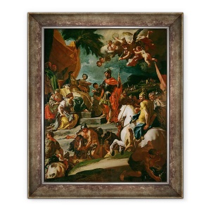 Tablou inramat - Francesco Solimena - Barak si Debora, 50 x 60 cm