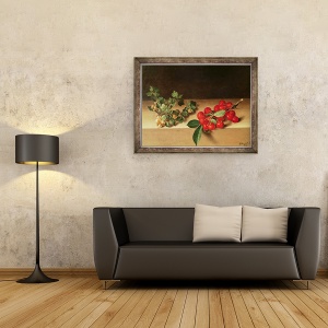 Tablou inramat - Francis Garnier - Fructe pe masa, 60 x 80 cm - Img 2